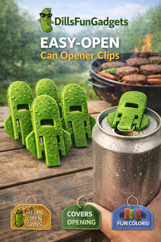 5 Ct. Easy Can Buddies | Colorful Beverage Can Cover & Opener