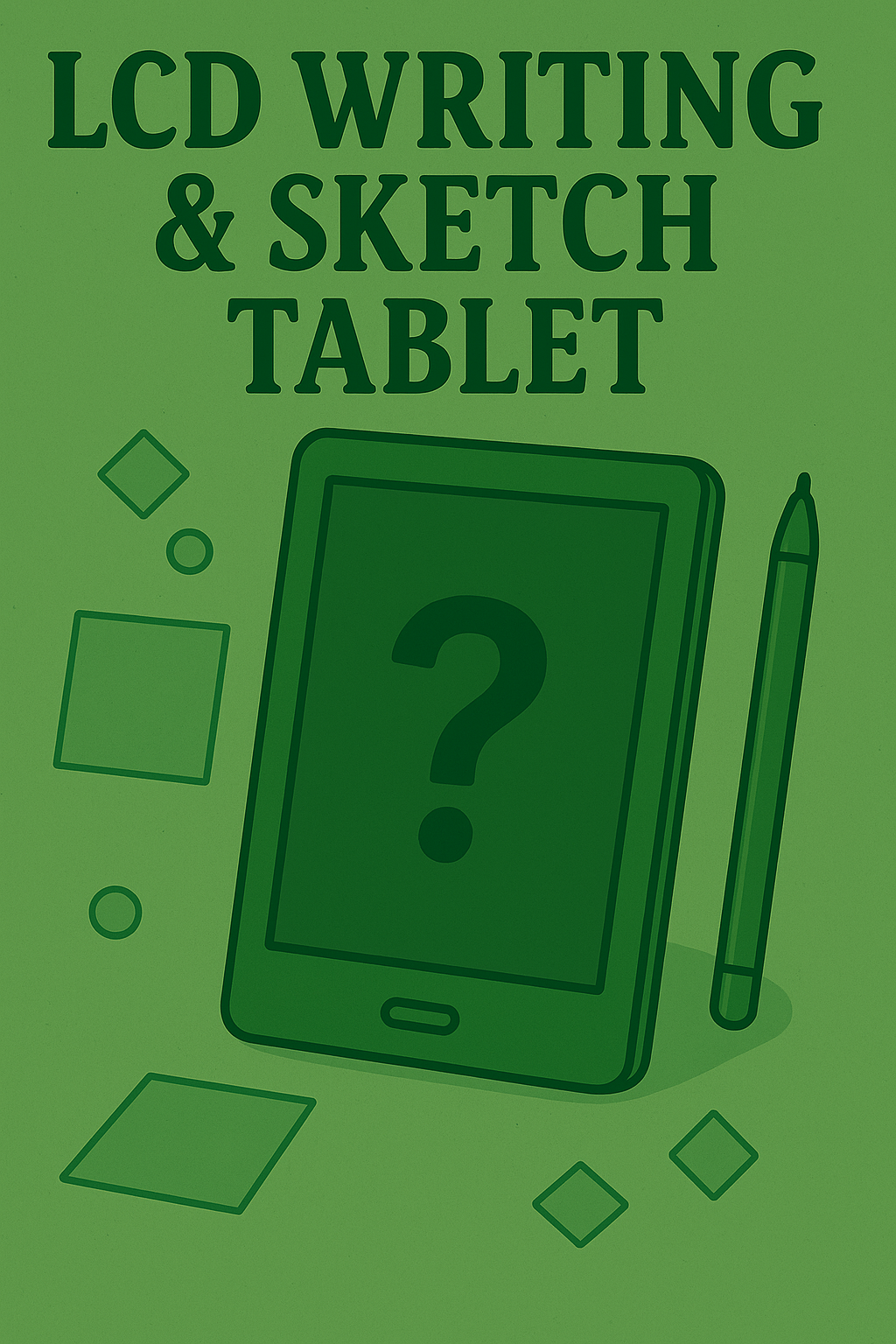 LCD Writing Sketch Tablet | Mess Free Fun!